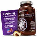 OmniBiotics Organic Evening Primrose Oil for Women - Clinical Strength 1500mg per Capsule, 10% GLA, Cold- Pressed, Non-GMO, Hormon Balance for Women - 120 Vegan Softgel Capsules
