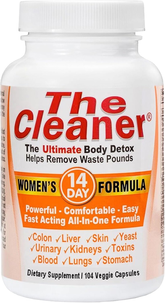 Century Systems The Cleaner Detox, Powerful 14-Day Komplette innere Reinigung Formel für Frauen, Unterstützung Verdauungsgesundheit, 104 vegetarische Kapseln