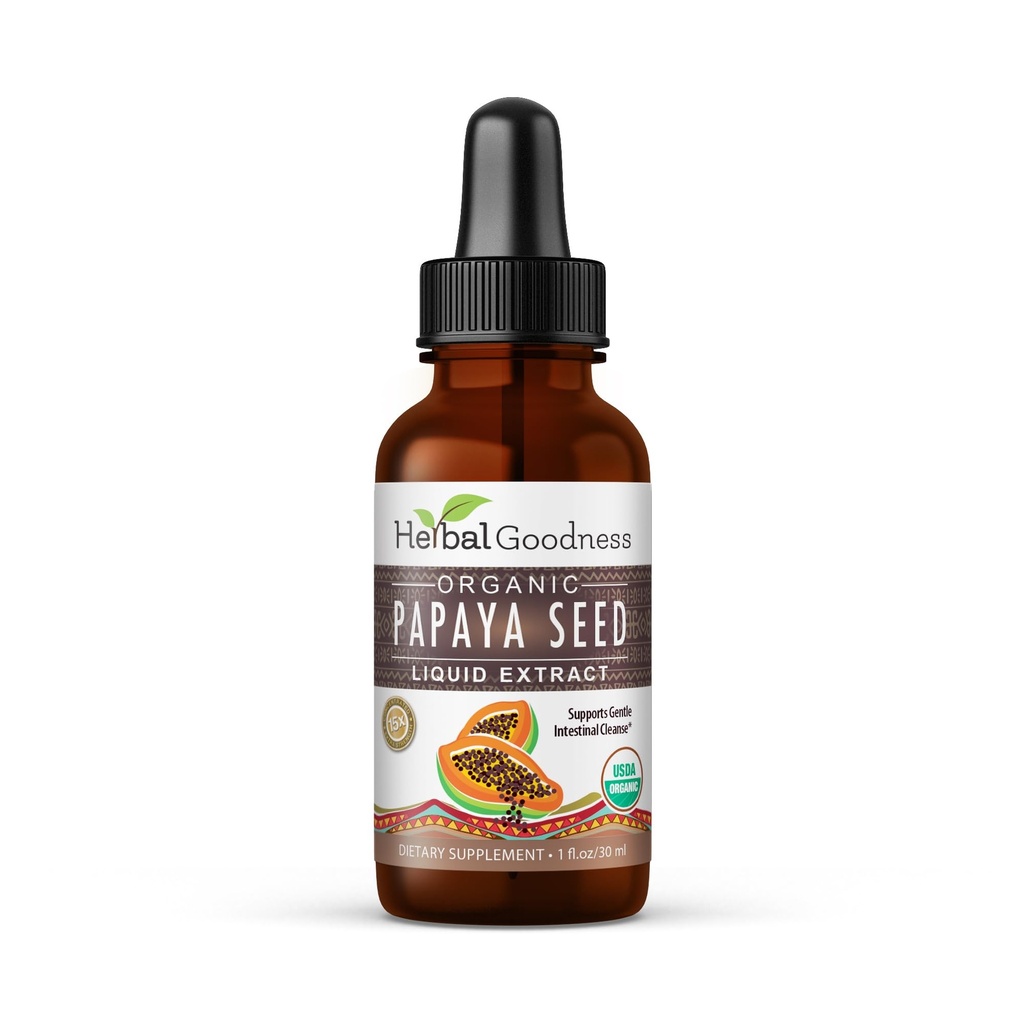 Papaya Seeds 1oz - Organic Superfood for Digestive Enzimes, Gut Health- Non-GMO, nyers- és feldolgozatlan Holisztikus Wellness