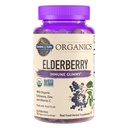 Garten des Lebens Organics Elderberry Gummies für Erwachsene & Kinder - Immununterstützungsergänzung mit Bio-Frucht, Kräutermischung, Elderberry, Echinacea, Zink, Vitamin C, 120 Vegan Gluten Freie Gummie