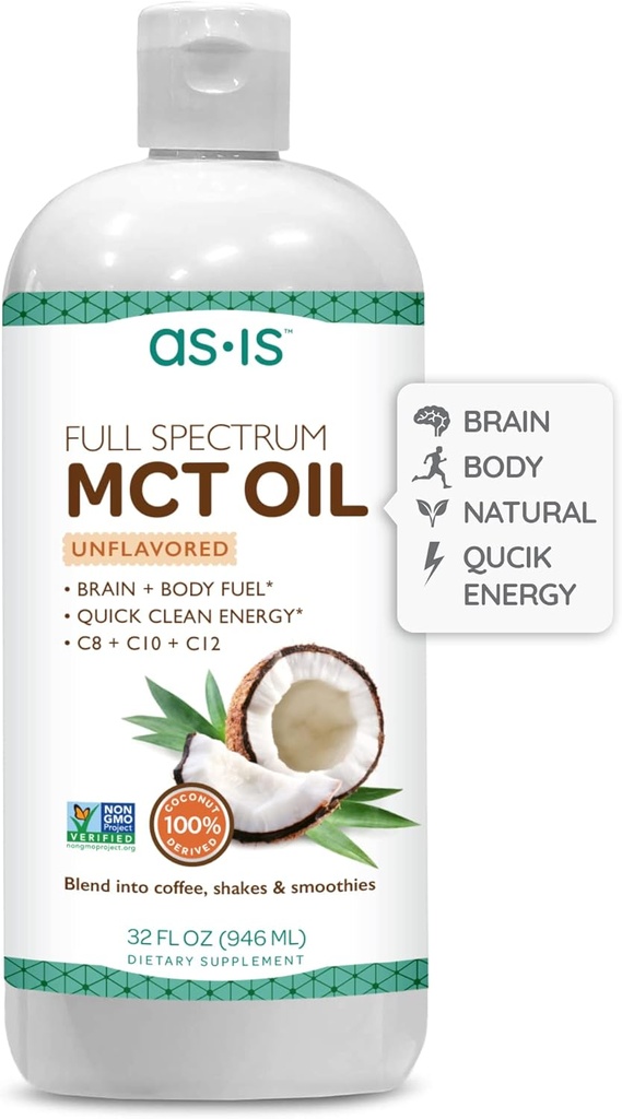 AS- IS Simply Full Spectrum MCT Oil C8, C10 & C12