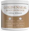 Goldenes Siegelpulver - Goldenes Siegelpulver für Sinus - Goldenseal - Echinacea Goldenseal - Goldenseal Wurzel - Goldenes Siegel - Goldenseal Wurzelpulver Organisch - 1000mg pro Servierung - 115 Servierungen