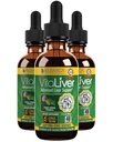 VitaLiver - Lebergesundheitsergänzung - Unterstützung Leberreiniger & Detox - Flüssige Lieferung für Absorption - Milchdistel, Artichoke, Chanca Piedra, Dandelion &amp; mehr!