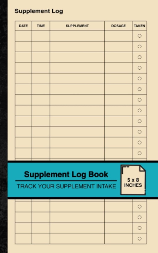 Supplement Log Book: Egyszerű Supplement Logbook