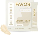 FAVOR Bovine Colostrum Creamer | Gras Fed Cows | Pulver-Packets für Kaffee | MCT Öl | Liquid Gold ganz Colostrum | Keto Friendly Superfood | Hergestellt mit Butter | Concious Human Health [Unflavored]