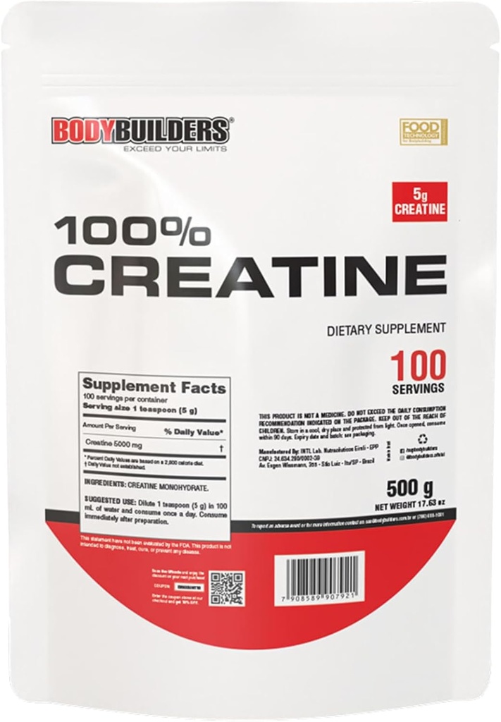 100% kreatin, ízesítetlen, 1.1lb, 100 Servings