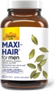 Country Life Maxi-Hair für Herren - 2000mcg Biotin, Saw Palmetto, Kürbis Seed Oil, DIM, Kalium, Magnesium, Calcium & Zink Blend - Unterstützt gesünderes Haar, Kopfhaut, Haut und Nägel, 60 Vegan Kapseln