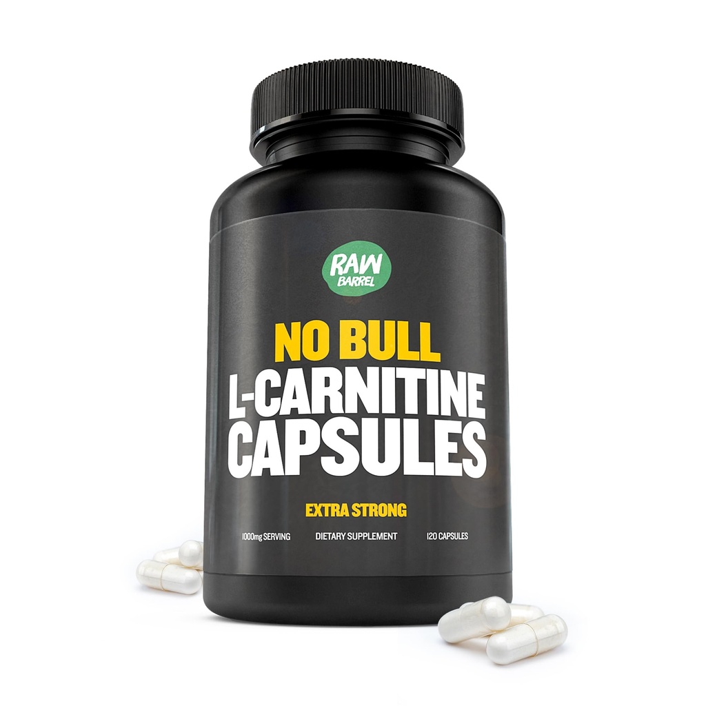 “No Bull” L-Carnitin Ergänzung, Pure Keto-Friendly L-Carnitin L-Tartrate Kapseln für verbesserte kognitive Funktion und Fokus für Frauen und Männer, L Carnitin Kapseln, 500mg