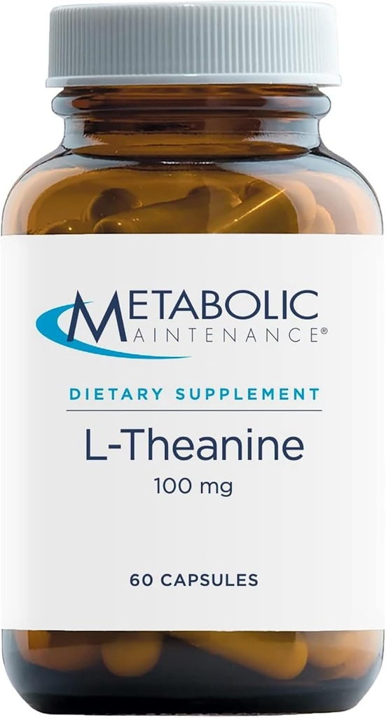 Metabolische Wartung 100mg L-Theanin-Ergänzung zur Unterstützung gesunden Fokussierung und Entspannung - L-Theanin Suntheanine Aminosäure zur Unterstützung von Stressreaktionen (60 Kapseln)