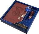 Harry Potter abschließbares Tagebuch mit UV-unsichtbaren Tintenstift für Kinder, Jugendliche, Secret Journal mit Schlüssel, gefütterte Seiten, Schreibwarenbedarf, Geschenke für Kinder (Brown UV Pen)