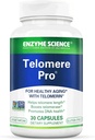 Enzyme Science Telomere Pro | unterstützt Zelluläre Gesundheit, Energieproduktion und gesunde Alterung | Formuliert mit Vitamin D3, Rhodiola und Astragalus | Natural Telomerase Supplement, 30 Portionen