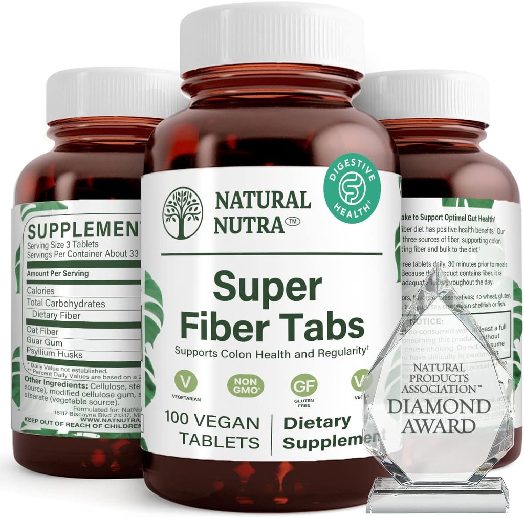 Natürliche Nutra Superfaser-Ergänzung, fördert Verdauungs- und Herz-Kreislauf-Gesundheit, Verwalten Gewicht, Schützt Hautgesundheit, Boost Heart Health und Immunsystem, Non GMO, Glutenfrei, Vegan, 100 Vegan