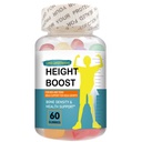 Höhe Boost Knochenwachstum Gummies für Kinder & Jugendliche - Natürliche Wachstumsunterstützung mit Kalzium, Vitamin D3, K2, Kollagen Hydrolysat & Kräutermischung - Knochenstärke & Höhe Ergänzung - 60 Gummies