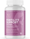 Promescent Fertilitätsergänzung für Frauen mit pränatalen Vitaminen – Folsäure, Eisen, Vitamin C/D/B6/B12, Zink, Selen und Ashwagandha zur Unterstützung gesunder Ovulationskonzeption & Schwangerschaft, 120 Kapseln