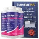 Lubrisyn Hyaluronic Acid Oral Joint Supplement - Liquid HA Formula for People - Promotes Joint Support, Mobility, Rugalmasság, Hidratáció & Egészséges funkció a férfiak és nők számára - Original 3 x 11,5oz