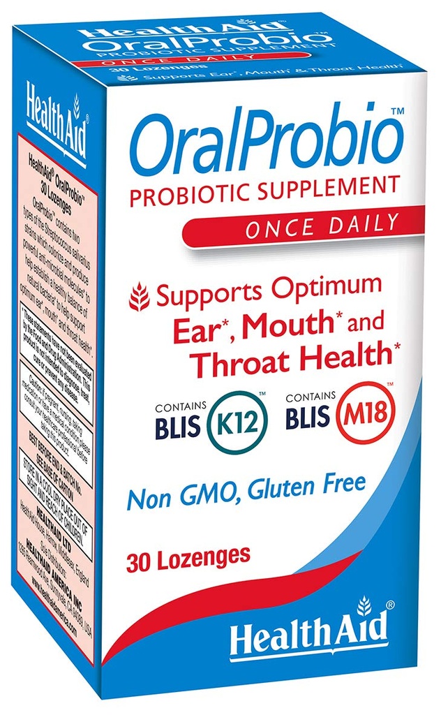 OralProbio 30ct, Einmal täglich Kautabletten, unterstützt Optimum Ohr, Mund und Throat Gesundheit, Non GMO, Glutenfrei, Pfefferminz Flavor, Enthält BLIS K12 & M18