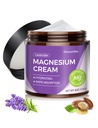 Természetes Topical Magnézium Cream alvásra, Éjszakai Magnézium Losion for Pain and Leg Cramps, Izomrelaxáció, Nyugodt, mély hidratálás bőrápolásra. (Levendula)