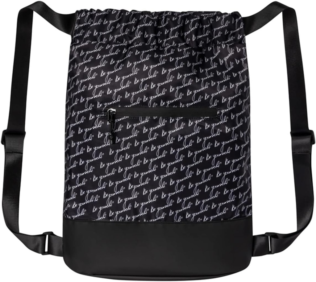 Flex Cinch Drawstring Gym Tasche für Frauen mit Grafik-Designs | Dauerhaftes Leichtes Gym Cinch Bags | Toll für Gym Tasche, Reisen, und Übernachtungen | Schwarz/Weiß - Seien Sie sich selbst
