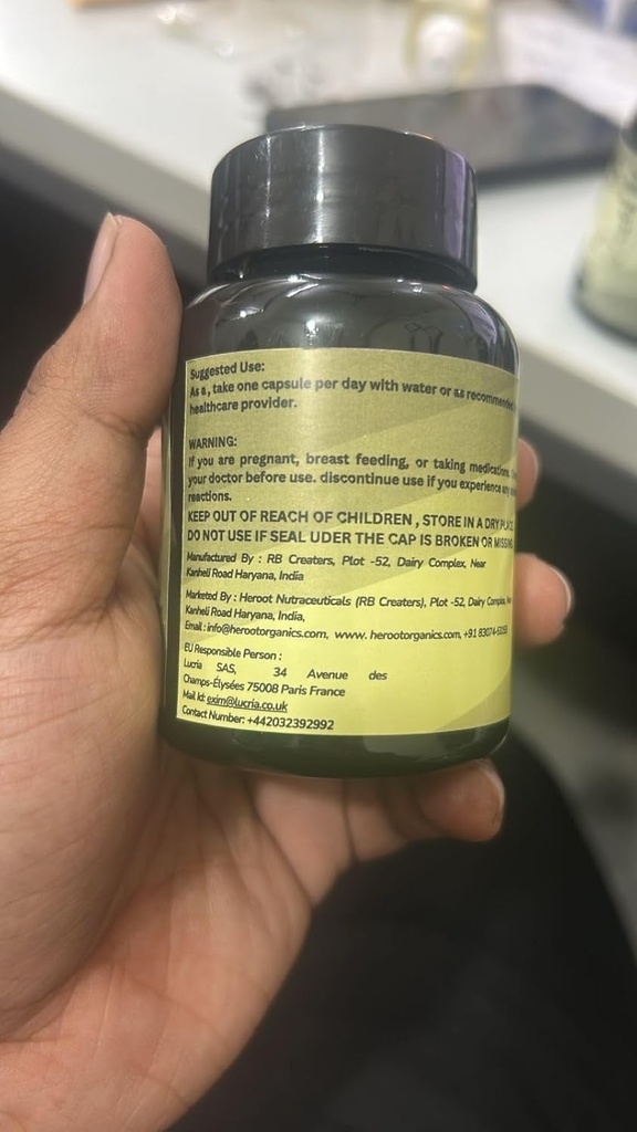 Bio Spirulina Protein Pulver Kapseln - Vitamine & Mineralien für Energie - Vegetarisch, Glutenfrei 100% reines Superfood für optimale Gesundheit (60 Kapseln)