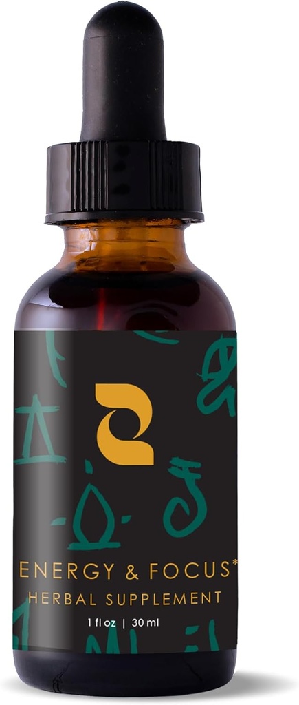 Redmint Energy & Focus Kräuter-Tinktur | Kräuter-Ergänzung in alten TCM Weisheit | Natürliche Unterstützung für Boost Energy und Sharpen Fokus mit Ashwagandha, Rhodiola,Schisandra, Heilige Basil| 30 ml
