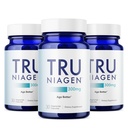 TRU NIAGEN Patentierte NAD-Ergänzung für Anti-Aging und Zell-Regeneration, 300mg Niagen, 30 Servierungen | Unterstützt Zelluläre Energie, Gehirn, Muskel | Nicotinamid Riboside (NR) Nehmen Sie 1 tägliche | 3 Flaschen