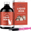 Vaspótlások macskák - Folyékony vas vérszegénység a macska vitaminok, támogatás vas szint, Promote Red Cell, Fokozott energia és vitalitás a macska egészség, 3.4oz (100ml)