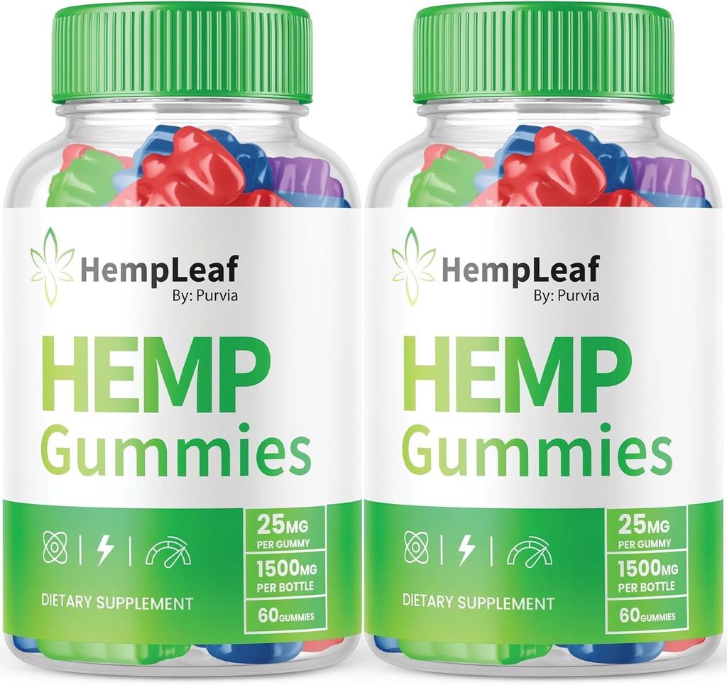 (2 Pack) Hemp Leaf Gumies - Official Formula - Hemp Leaf Gumies with Hemp Extract, Advanced Strength Zen Performance Hemp Blend, Zen Boost Hemp Gumies Maximális Erő, Zen Gumies (120 Gummies)