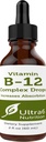 Ultra6 Nutrition Vitamin B12 Sublingual Liquid Drops - B12 Methylcobalamin Supplement Groß für Energie und Reifen - Vitamin-B Ergänzungen für Frauen und Männer - 90 Tage Versorgung