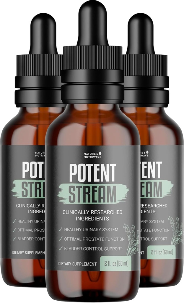PotentStream cseppek - Original Formula, Natural Liquid Supplement with Plant Extracts