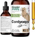 Forever Welpen Cordyceps Pilzextrakt für Hunde - Liquid Energy Support Supplement w/Cordyceps Sinensis für Kidney Cleanse - Pilztropfen für Hunde Canine Kidney Health Support - 4 oz