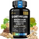 DLNIA Super Calm Cortisol Supplement with Magnesium Glycinate, Ashwagandha KSM-66, L-Theanine, Phosphatidylserine, Ginkgo Biloba & Lions Mane for Calm, Focus, Mental Clarity, Relaxation, Sleep, Energy