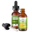 Omega 3 für Kinder - Organic Lemon, Vegan, Liquid Supplement - Kinder Fischöl mit DHA, EPA, DPA-Fettsäuren - Pflanzenbasiertes Algenöl - Immune, Herz, Gehirngesundheit für Kinder- 30-60 Dosierungen