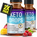Toplux Keto Diät Tropfen Ketogene Ergänzung - Premium Formel zur Unterstützung Ketosis, bessere Absorption Flüssigkeit, Garcinia Cambogia, für Männer und Frauen