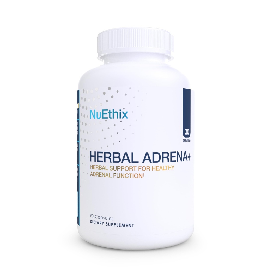 NuEthix Formulierungen pflanzliche Adrena+, Adrenal Support Ergänzungen für Frauen und Männer, Cortisol Unterstützung, Verbesserung der Energieniveaus & Stimmung, umfasst Cordyceps & Ashwagandha, Non-GMO, Gluten Free, 30 Servierungen