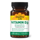 Country Life Vitamin D3 2500 I.U Gluten- Free, 60 Softgels