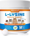 L-Lysine-Pulver für Katzen, Lysin-Ergänzung für Katzen, Unterstützung Immunsystem, Atmungsaktive Gesundheit & Visuelle Funktion und Allergie Relief, Haustiere Gesundheit liefert Multivitamine, Lachs Flavor - 4.23 oz / 120g