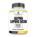 American Standard Supplements Alpha Lipoic Acid 1300mg Per Serving - Vegan, Gluten Free, Non-GMO, 60 kapszula, 30 adag