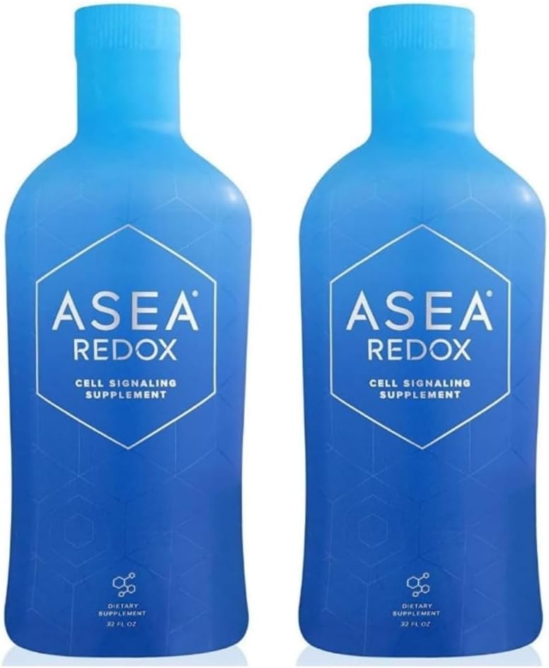ASEA Redox Cell Signaling Supplement - Cellular Energy & Heart Supplements für Männer und Frauen - Hormonal Balance & Energy Booster für Frauen und Männer für Vibrant Age-Defying Living (Zwei 32 Fl Oz Flaschen)