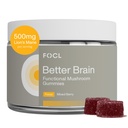 Lion's Mane Mushroom Gummies - Mushroom Supplement, 30 Gummies | Vegan lion's mane gummies with reishi and cordyceps to support focus, memory, cognitive function and daily energy.