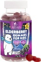 Kinder Immununterstützung Elderberry Gummies - Tägliche Kinder Vitamine C, Zink & Kinder Immunität Unterstützung Gummy - Nature's Sambucus Elderberry Supplement, Vegan, Glutenfrei, Tasty Berry Flavor - 60 Gummis