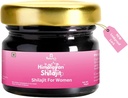 Nature's Vibe Pure Shilajit für Damen - Energie, Stärke, Hormon Balance für Frauen, Gold Grade A Shilajit Resin mit Ashoka, Shatavari & Chastberry - 85+ Mineralien - 60 Servieren