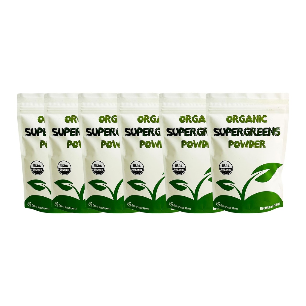 Cherie Sweet Heart Supergreens Powder - Green Superfood - Bio Greens Powder Super Greens - Smoothie Powder - Superfood Powder - Powdered Greens - 2.25LB Super Greens Pulver - 204 Servierungen