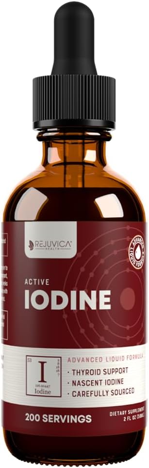 Aktive Iodine - Nascent Iodine Drops - Flüssige Lieferung für bessere Absorption - Unterstützt gesunde Energie, Vitalität, & Iodine Levels