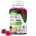 Viteey Zink für Kinder Gummie, 15mg - Immununterstützung - Leistungsstarke natürliche Antioxidationsmittel, Kinder Zink Vitamin Supplement - Vegan, Gelatin frei, Glutenfrei - Tasty Kaubare Berry Flavor Gummy