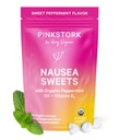 Pink Stork Bio Pfefferminz Süßigkeiten für Morgen Krankheit und Bewegung Krankheit Unterstützung, Hinzugefügt Vitamin B6, 1. Trimester Schwangerschaft Must Haves - 30 Wrapped Peppermint Candies