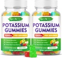 Potassium Citrate Gummies 1000mg, High Potency Potassium Supplement Gummies for Adults Women & Men, Support Leg Cramps & Muscle Health, Sugar-Free, Mixfed Fruit Flavor, 120 Count