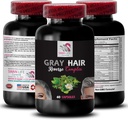 Biotin - GRAY HAIR REVERSE - Pferdeschwanz Aerial Teile, Haarfarbe Wiederbelebung, jugendliche Haare, natürliche Haarfarbe, Haarverjüngung, Haarpigmentierung, Farbverbesserung, Wiederherstellung Vibranz 1 Flasche 60 Kapseln
