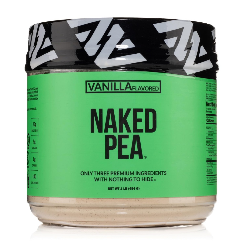 Vanilla Pea fehérje izolátum Észak-Amerikai Farmok, Csak 3 Összetevők, Vanilla Vegan fehérje, gluténmentes, szója mentes, GMO mentes - 1LB