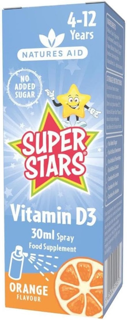 Natings Aid Super Stars D-vitamin Spray 1.01 fl oz