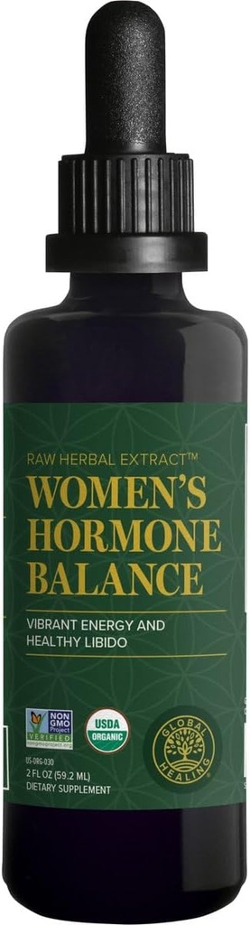 Global Healing Center - Frauenhormon Balance Weibliche Fuzion Organische flüssige Ergänzung Tropfen - Überlegene Vitalität, Gesunde Libido, natürliche sinnliche Antwort, Unterstützung Stimmung & Förderung Stoffwechsel Wellness